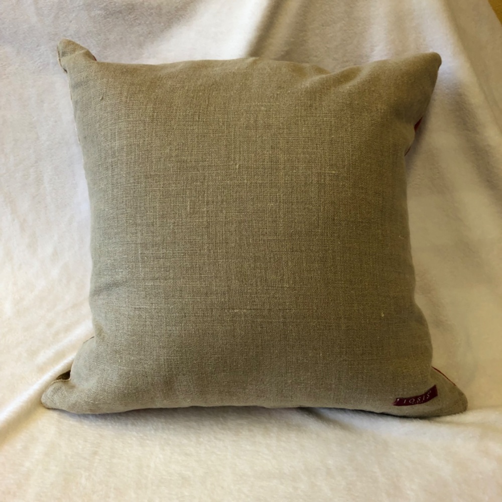 Iosis by Yves Delorme pillow cover colorful stripes made in France 18" square - Picture 2 of 4